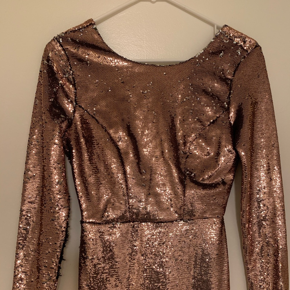 Beautiful glamorous gold dress